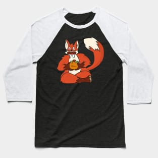 Fox Eeating Taco Baseball T-Shirt